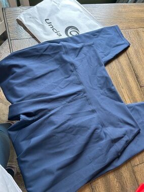 Navy High-Waist Performance Leggings - Women